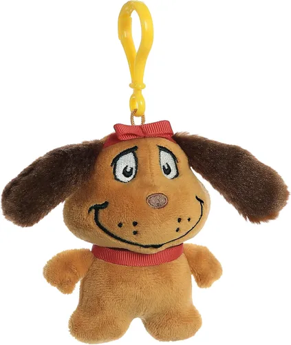 Miniatura 2 de Aurora Whimsical Dr. Seuss Max - Peluche con clip con licencia oficial para juegos imaginativos, perfecto para niños y adultos, color marrón, 4