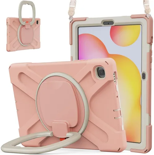 Miniatura 156 de 360 Rotation Case for Galaxy Tab ActivePro/Tab Active4 Pro/Active 5 Pro 10.1" Sturdy Cover Rotate Ring Stand Shoulder Carrying Strap Hand Strap