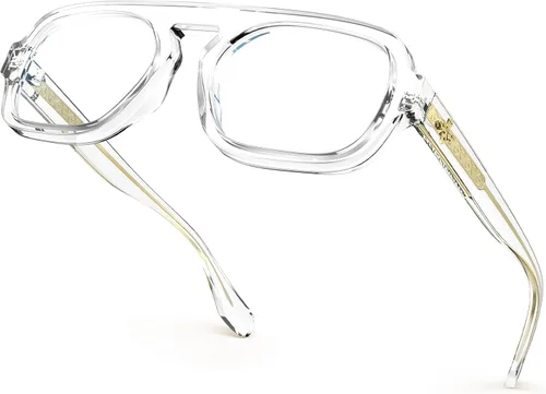 Miniatura 11 de VISOONE JANE - Lentes de bloqueo de luz azul cuadrados con diseño cuadrado y antirreflejos, antirreflejos, para mujeres y hombres