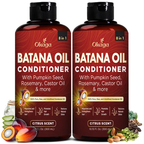 Miniatura 9 de Acondicionador de aceite de batana para el crecimiento del cabello, jugo de hoja de aloe vera, biotina, batana hondureña, jojoba, argán, semillas