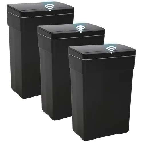 Miniatura 9 de BestOffice Bote de basura automático de 13 galones para cocina, sin contacto, de alta capacidad, con tapa, para dormitorio, baño, hogar, oficina, 50