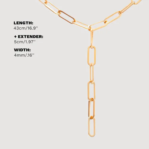 Miniatura 8 de Hey Harper Boss Babe - Collar de cadena de clip de papel, collar de eslabones de acero inoxidable impermeable, collar de oro para mujer, Acero