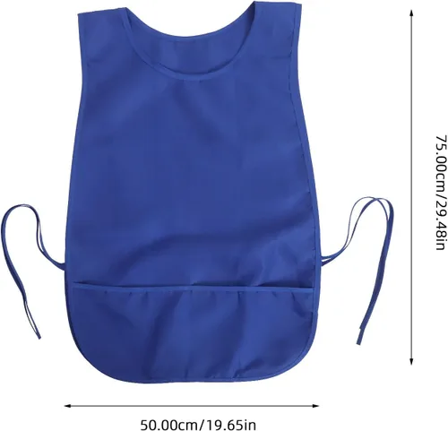 Miniatura 2 de VALICLUD Delantal impermeable con bolsillo Unisex Poliéster Cocina y Limpieza Chaleco Delantal para Pintura de Cocina y Uso Doméstico