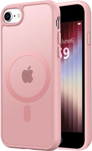 Miniatura 50 de Vooii Funda para iPhone SE 3ª/2ª/2020 con Magnético, Funda iPhone 8/7 [Compatible con Magsafe] [Diseño Integrado] Sensación de Agarre Cómoda Delgada