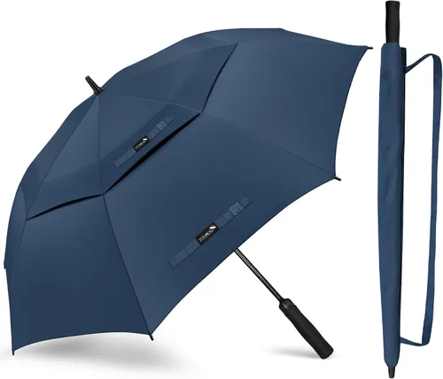 Miniatura 42 de ZOMAKE - Paraguas de golf a prueba de viento, extragrande, de gran tamaño, de doble dosel resistente para lluvia, juegos deportivos y carrito