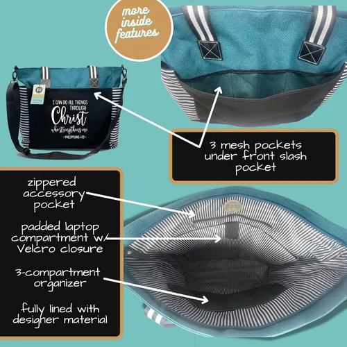 Miniatura 5 de Bolso con cremallera para mujer con diseño de iglesia cristiana