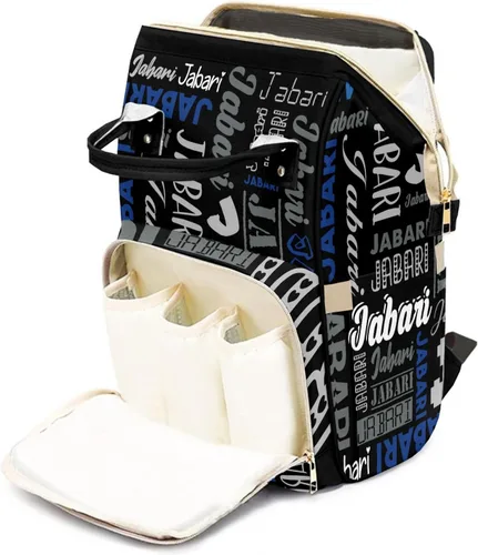 Miniatura 8 de Bolsas de bebé con nombre personalizado, mochila de nylon personalizada para bebé niño mamá, gran capacidad, impermeable, multifuncional, correas