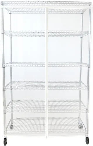 Formosa Covers Funda de estante de alambre transparente de alta calidad, solución de almacenamiento resistente para estantes de alambre (36 pulgadas