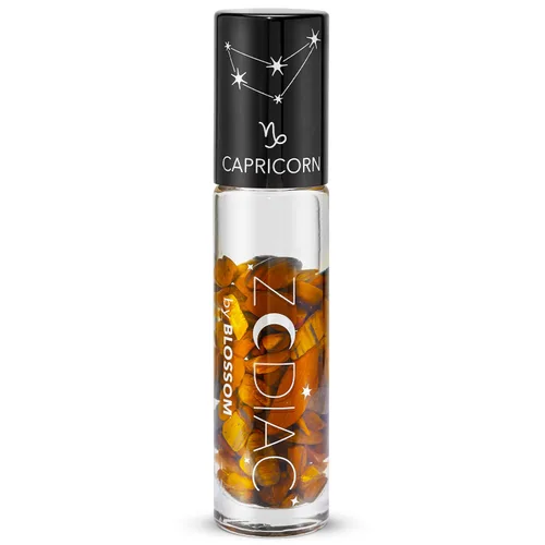 Miniatura 9 de Blossom Brillo de labios con signo del zodiaco con aroma a vainilla, brillo labial roll-on hidratante e hidratante con cristales del zodiaco, Acuario
