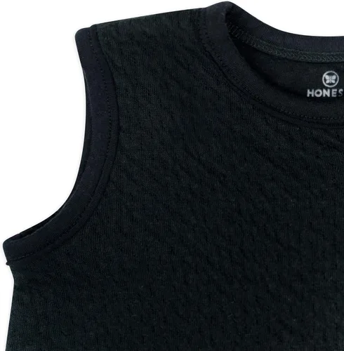 Miniatura 3 de HonestBaby - Manta acolchada de algodón orgánico para usar como prenda, Negra, Grande Negro