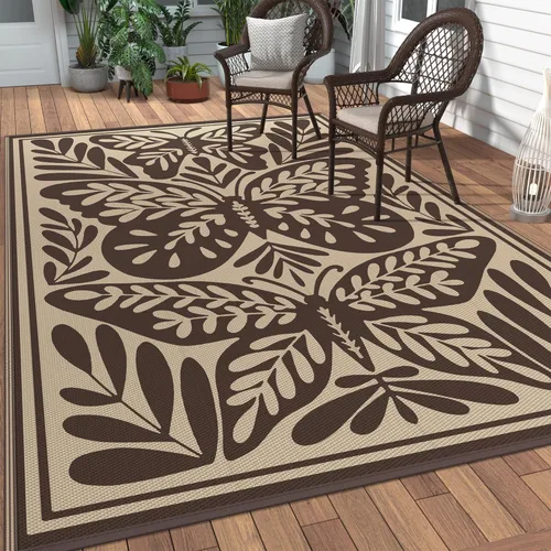 Miniatura 63 de GENIMO - Tapete reversible e impermeable para patios y exteriores, oferta, paja de plástico, para áreas grandes, campamentos, RV, pícnics, terrazas
