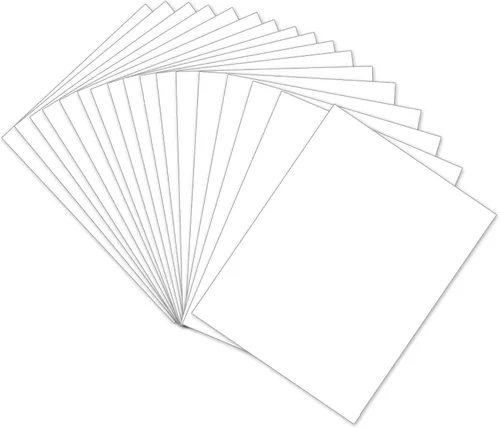 Cartulina blanca de 4 x 6 pulgadas, paquete de 50 tarjetas de índice de peso pesado de 110 libras/300 GSM, papel grueso para postales, invitaciones