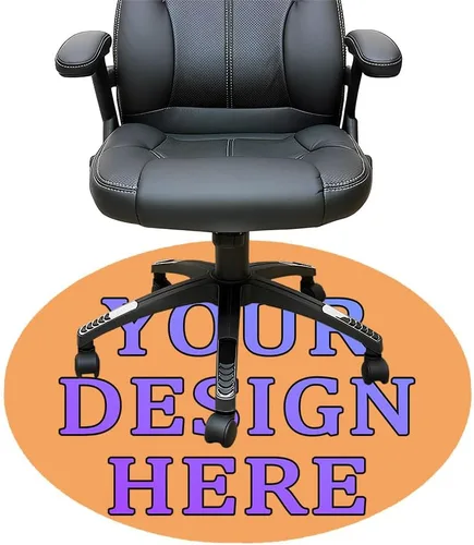 Miniatura 114 de Tapete redondo personalizado para silla de escritorio de oficina, diseño de tu propio logotipo de foto, texto, alfombrillas circulares