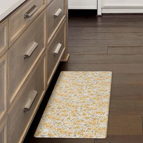 Miniatura 13 de Lucky Brand Tapete de bienestar impreso – Tapete de cocina acolchado cómodo – Fácil de limpiar – Antifatiga y antideslizante – 0.472 in Seda Floral