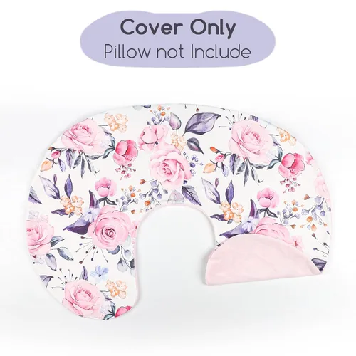 Miniatura 6 de Funda de almohada de lactancia, 1 unidad, funda de almohada de lactancia extraíble Minky para almohadas de lactancia materna, funda reversible