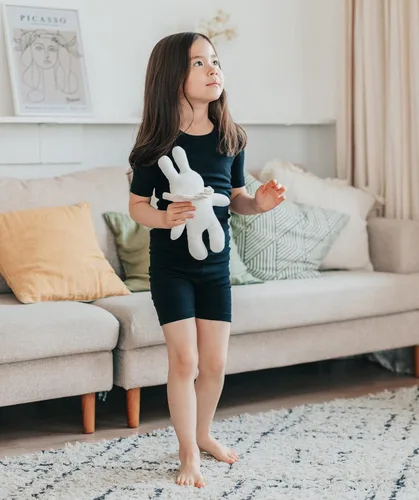Miniatura 95 de AVAUMA - Pijama para niños y niñas de algodón básico para uso diario