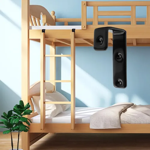 Miniatura 4 de Coshar Soporte de gancho resistente recubierto de acero inoxidable con ganchos en J de 1 pulgada para litera interior de 1 pulgada, accesorios