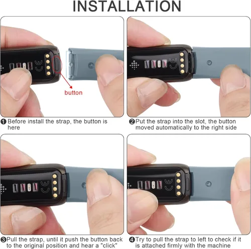 Miniatura 3 de Paquete de 4 correas deportivas compatibles con Fitbit Luxe para mujeres y hombres, correas deportivas de repuesto de silicona suave para Fitbit