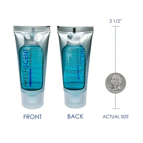 Miniatura 3 de Freshscent Champú 1oz (100 Tube Case) Tamaño del viaje del hotel, Amenidades a granel y artículos de tocador para la hospitalidad