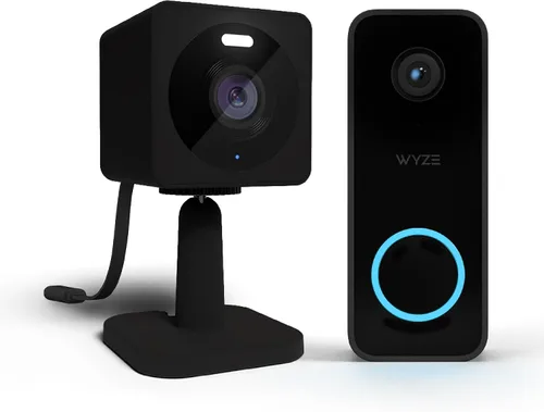 Wyze Cámara de timbre de video 2K con WYZE Cam OG Negro como timbre