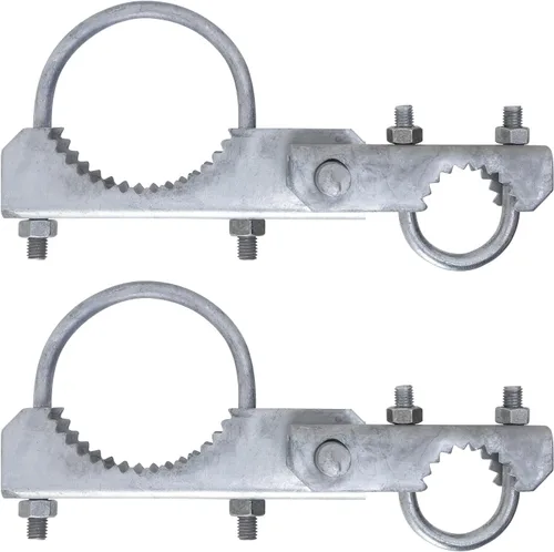 Miniatura 11 de VIVIDA Bisagra de puerta de eslabones de cadena, bisagra de 180 grados para valla de alambre, resistente, ajuste de poste de 4 pulgadas de diámetro