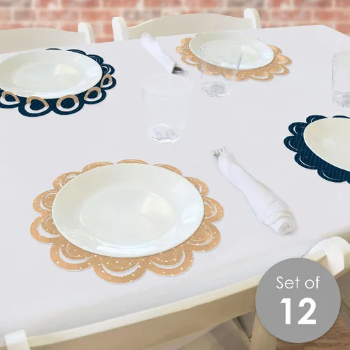 Miniatura 2 de Big Dot of Happiness Feliz Día de los Abuelos – Decoración de mesa redonda para fiesta de abuela y abuelo – Cargadores de papel – Ajuste de lugar
