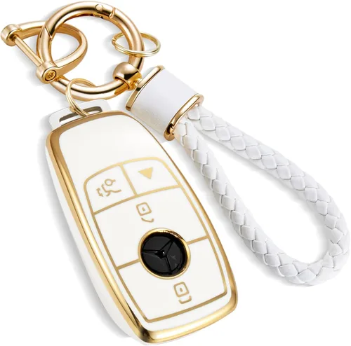 Miniatura 49 de para Cadillac - Funda para llavero con cuerda trenzada metálica, funda suave mejorada para 2020 en adelante CT4 CT5 CT6 XTS XT4 XT5 ATS, etc.