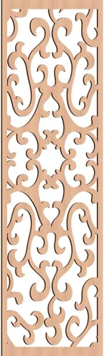 Miniatura 103 de Smithfield Paneles de pared decorativos de madera con calado, 13 3/8 pulgadas de ancho x 34 3/8 pulgadas de alto x 3/8 de alto, roble rojo rojo
