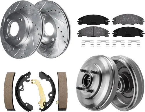 Miniatura 31 de Detroit Axle - Kit de frenos delanteros para Toyota 2007-2016 Tundra, 2008-2016 Sequoia, Pastillas de freno cerámicos para pinza de freno de disco