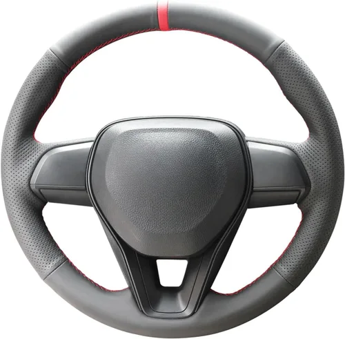 Miniatura 10 de Funda de volante de cuero genuino cosida a medida para Toyota Avalon RAV4 2019 2020 2021 2022 2023 2024/Camry 2018-2024 / Corolla 2020-2025/Venza