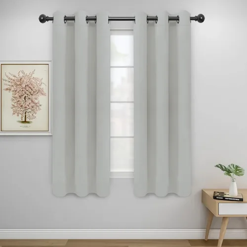 Miniatura 242 de Easy-Going - Cortinas opacas para dormitorio, aislamiento térmico sólido con ojales, cortinas de ventana para reducción de ruido, cortinas