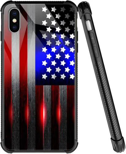 Miniatura 28 de ZHEGAILIAN Funda compatible con iPhone 7/8 Plus, funda de vidrio orgánico para niñas, mujeres y hombres, diseño de cuatro esquinas, antiarañazos, a