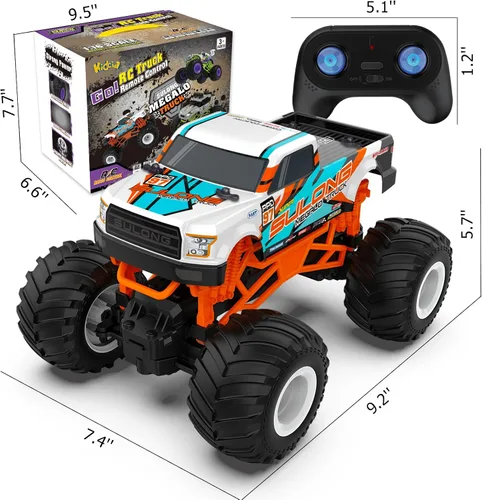 Miniatura 9 de Camión monstruo RC a escala 1:16 - Camión todo terreno de 2.4GHz para niños de 4 a 12 años, camión RC todoterreno de 20 Km/h, regalo de Navidad