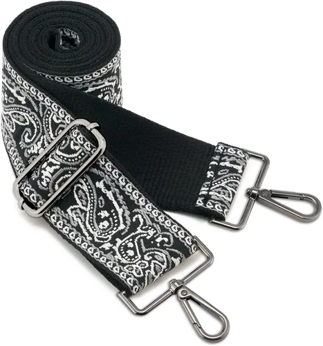 Miniatura 75 de ZOOEASS Hebillas de níquel Correa ancha para el hombro ajustable de repuesto para cinturón de pistola, hebilla de guitarra estilo bandolera