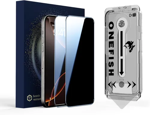 Miniatura 17 de OneFish Protector de pantalla de vidrio templado de borde completo para iPhone 11 Pro/XS/X de 5.8 pulgadas, paquete de 2 refuerzos de bordes, HD