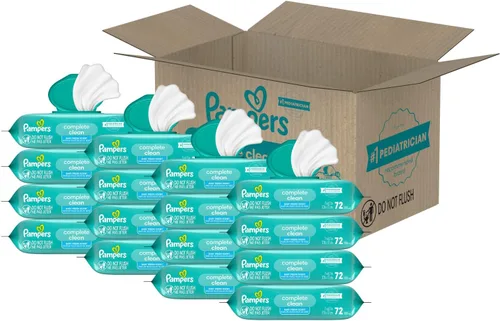Miniatura 21 de Pampers Toallitas para bebé, limpieza completa y perfumada para bebé, limpia suavemente de la cabeza a los pies, 72 en total (1 paquete abatible)