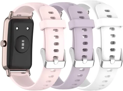Miniatura 15 de Senter Banda de liberación rápida de silicona suave de 0.630 in para Huawei Watch Fit Mini Smart Watch Púrpura