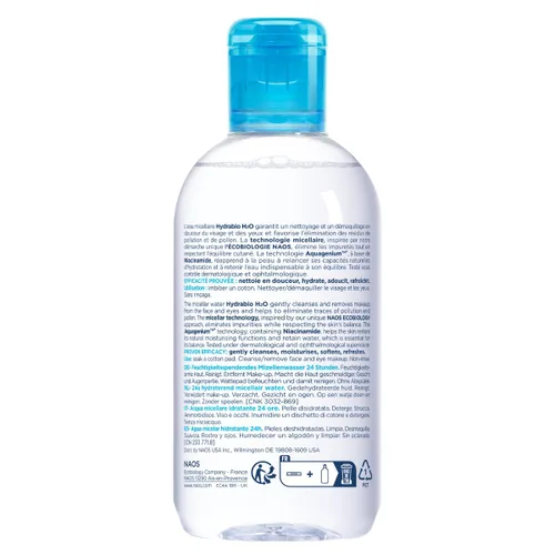 Miniatura 2 de Bioderma - Agua micelar Hydrabio H2O - Limpiador facial y desmaquillante - Agua limpiadora micelar para pieles sensibles deshidratadas