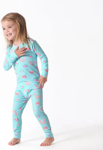 Miniatura 8 de Gerber Pijama unisex de 2 piezas para bebé y niño pequeño, con viscosa hecha de eucalipto