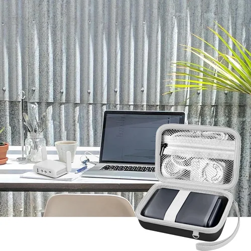 Miniatura 5 de Leayjeen El organizador de dispositivos de enrutador de viaje es compatible con GL-AXT1800/GL-MT3000/GL-SFT1200/GL-E750 para cargadores, cables