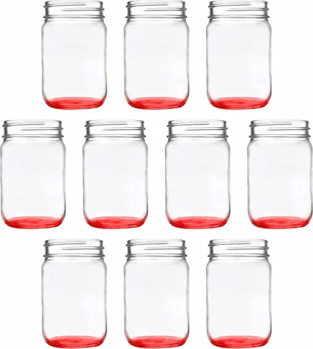 Miniatura 43 de DISCOUNT PROMOS Tarros de vidrio decorativos personalizados de 12 onzas, juego de 50 unidades, tarros de vidrio para avena durante la noche, dulces