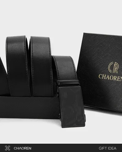 Miniatura 5 de CHAOREN Cinturón de trinquete de cuero para hombre, ajuste personalizable, estilo sin esfuerzo (1.378 in)