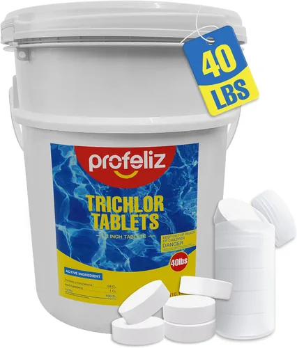 Miniatura 9 de PROFELIZ Tabletas de cloro de 3 pulgadas para piscinas, mata bacterias y detiene algas, disolución lenta, embalaje protector exclusivo, tabletas