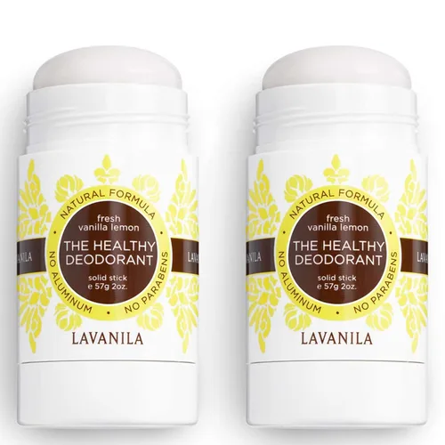 Miniatura 7 de Lavanila Desodorante de Vainilla y Limón para Mujeres Paquete de 2 (2 Oz Cada Uno) - Desodorante en Barra Sólido Natural Sin Aluminio, Hecho