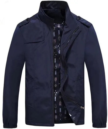 Miniatura 2 de Chaqueta bomber para hombre, casual, ligera, cortavientos, suave, con cremallera, ajustada, abrigos, primavera, otoño, trajes para exteriores