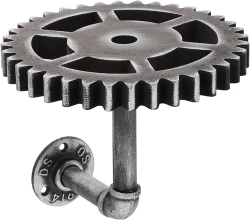 Happyyami Estante Steampunk - Estante industrial montado en la pared, estante flotante retro steampunk, estante de hierro rústico, soporte de pared