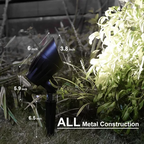 Miniatura 5 de GOODSMANN Focos de bajo voltaje Iluminación de paisaje 5W LED Reflectores al aire libre 2700K blanco cálido LED reemplazable Iluminación exterior
