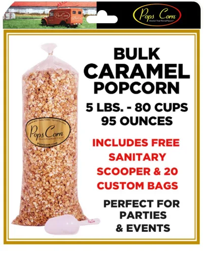 Miniatura 7 de ¡POPCORN AZUL! Gourmet Es un Niño-AL POR MAYOR/MAYORISTA -5 LIBRAS.-80 TAZAS-95 ONZAS-CUCHARA HIGIÉNICA GRATUITA Y 20 bolsas de regalo incluidas!
