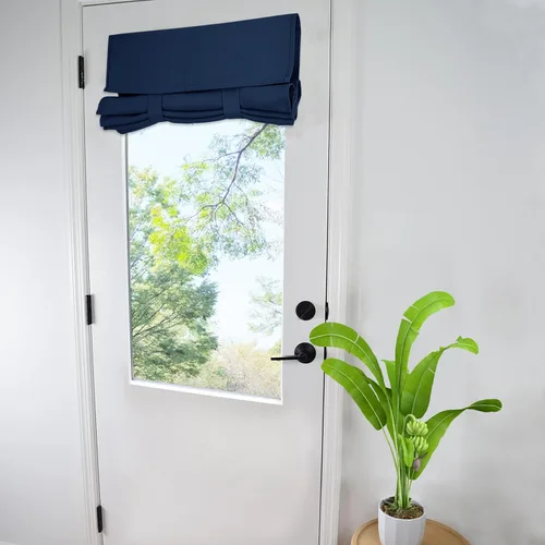 Miniatura 56 de WdFour Cortinas de puerta francesa con tacto sedoso, aislamiento térmico, reducción de ruido, cortinas opacas para puerta de vidrio y oficina