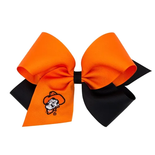 Miniatura 61 de Divine Creations - Lazo para el pelo de dos tonos para niñas con temática universitaria para el día del juego, por Wee Ones en un clip WeeStay